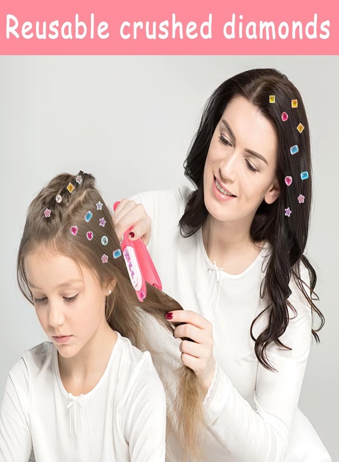 PHUSBLAY Hair Gem Stamper Kit for Girls, Bling Hair Jewels with Sparkling Diamonds, Fun Hair Styling Tool & Creative Play Toy, Birthday Gift for Kids Ages 4-12 - Image 4
